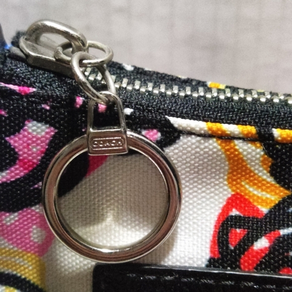 COACH Poppy Multicolor Scribble Graffiti Blossom Small Hobo Shoulder Bag Y2K New - Picture 7 of 16